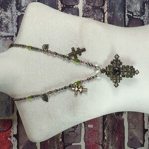 Artisan Crafted Sterling Silver Cross Necklace